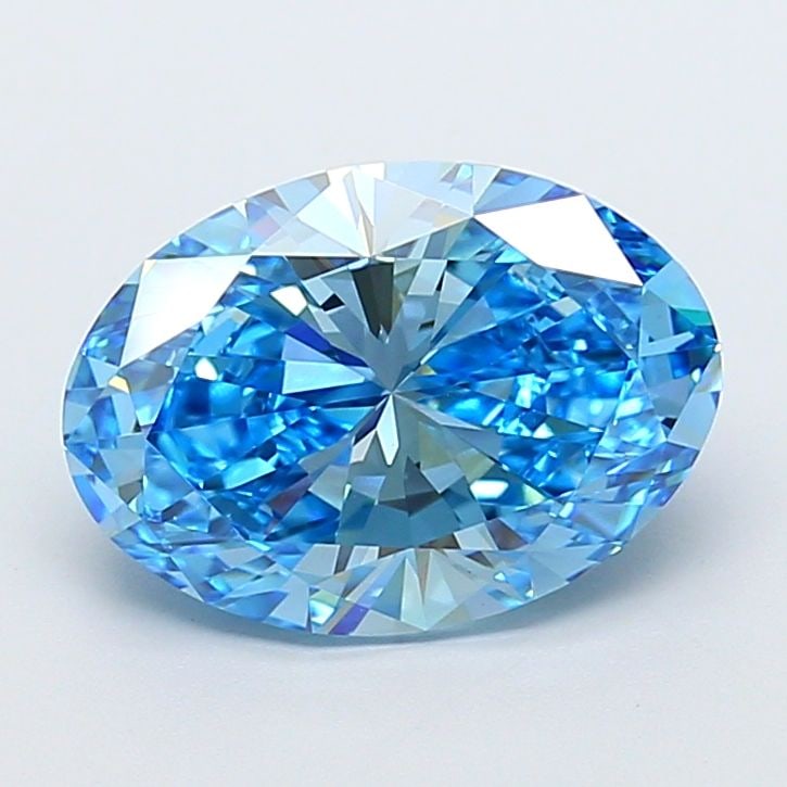 Loose Diamond - OVAL 4.02ct Fancy Vivid Blue VS1: Loose Diamond - OVAL 4.02ct Fancy Vivid Blue VS1 Source: This is a real non-mined Diamond that has been grown in a lab Shape: OVAL Carats: 4.02 Color: Fancy Vivid Blue Certification: IGI Video: