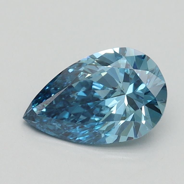 Loose Diamond - PEAR 0.8ct Fancy Vivid Blue VS1: Loose Diamond - PEAR 0.8ct Fancy Vivid Blue VS1 Source: This is a real non-mined Diamond that has been grown in a lab Shape: PEAR Carats: 0.8 Color: Fancy Vivid Blue Certification: IGI Video: