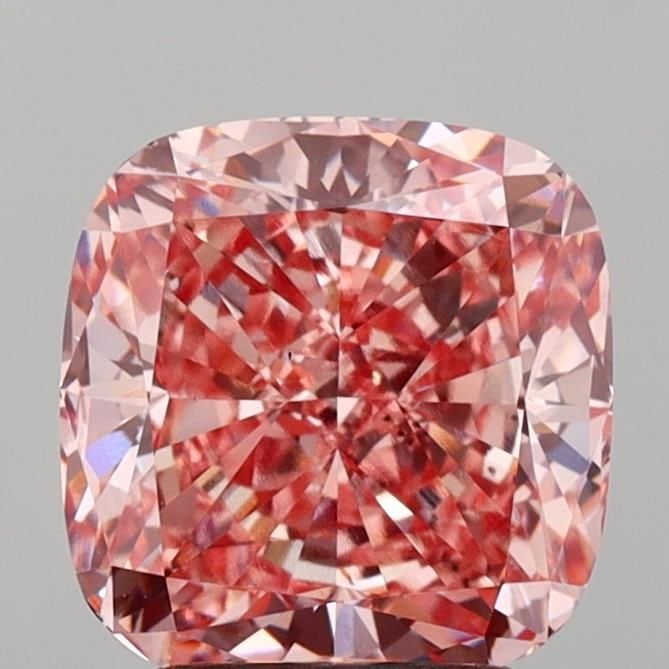 Loose Diamond - CUSHION MODIFIED 3.01ct Fancy Vivid Pink VS2: Loose Diamond - CUSHION MODIFIED 3.01ct Fancy Vivid Pink VS2 Source: This is a real non-mined Diamond that has been grown in a lab Shape: CUSHION MODIFIED Carats: 3.01 Color: Fancy Vivid Pink Certific