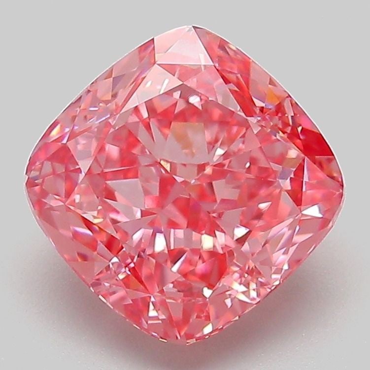 Loose Diamond - CUSHION MODIFIED 3.01ct Fancy Vivid Pink VVS2: Loose Diamond - CUSHION MODIFIED 3.01ct Fancy Vivid Pink VVS2 Source: This is a real non-mined Diamond that has been grown in a lab Shape: CUSHION MODIFIED Carats: 3.01 Color: Fancy Vivid Pink Certifi
