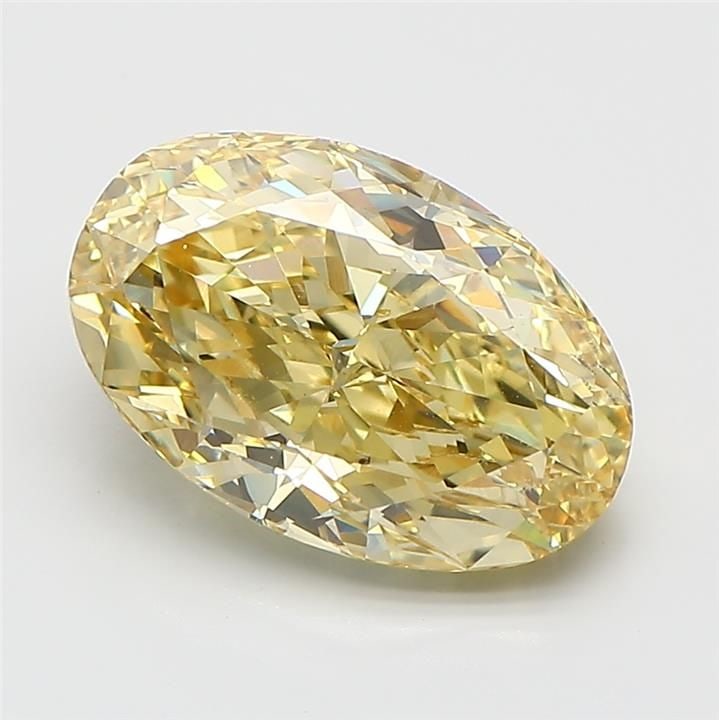 Loose Diamond - OVAL 5.01ct Fancy Intense Yellow VS1: Loose Diamond - OVAL 5.01ct Fancy Intense Yellow VS1 Source: This is a real non-mined Diamond that has been grown in a lab Shape: OVAL Carats: 5.01 Color: Fancy Intense Yellow Certification: IGI Video