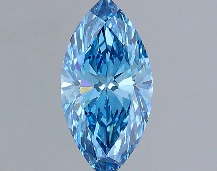 Loose Diamond - MARQUISE 0.7ct Fancy Vivid Blue VVS2: Loose Diamond - MARQUISE 0.7ct Fancy Vivid Blue VVS2 Source: This is a real non-mined Diamond that has been grown in a lab Shape: MARQUISE Carats: 0.7 Color: Fancy Vivid Blue Certification: IGI Video: