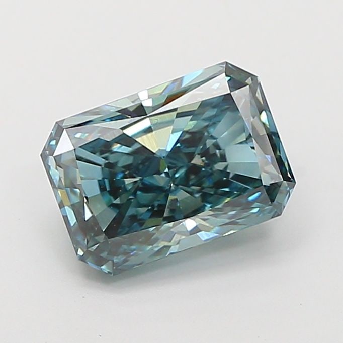 Loose Diamond - RADIANT 2.34ct Fancy Vivid Green VS2: Loose Diamond - RADIANT 2.34ct Fancy Vivid Green VS2 Source: This is a real non-mined Diamond that has been grown in a lab Shape: RADIANT Carats: 2.34 Color: Fancy Vivid Green Certification: IGI Video