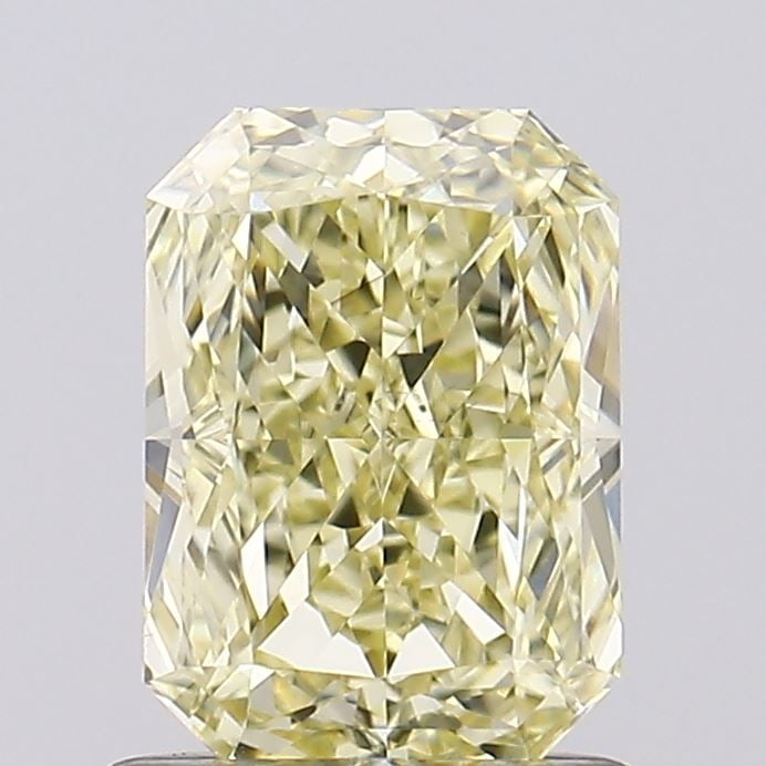 Loose Diamond - RADIANT 1.07ct Fancy Yellow VS2: Loose Diamond - RADIANT 1.07ct Fancy Yellow VS2 Source: This is a real non-mined Diamond that has been grown in a lab Shape: RADIANT Carats: 1.07 Color: Fancy Yellow Certification: IGI Video: