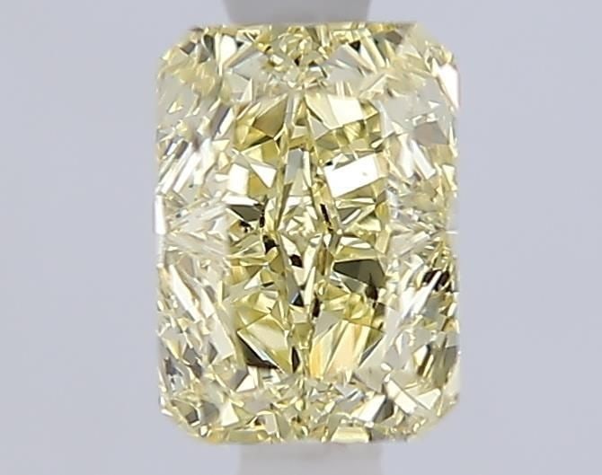 Loose Diamond - RADIANT 1.03ct Fancy Light Yellow SI1: Loose Diamond - RADIANT 1.03ct Fancy Light Yellow SI1 Source: This is a real non-mined Diamond that has been grown in a lab Shape: RADIANT Carats: 1.03 Color: Fancy Light Yellow Certification: IGI Vid