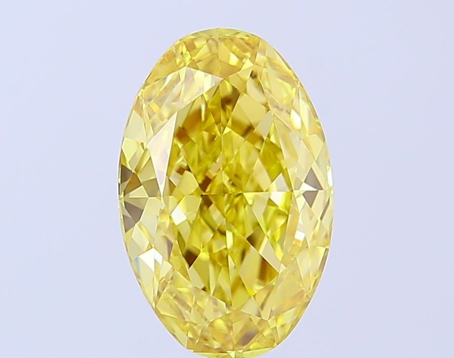 Loose Diamond - OVAL 3.05ct Fancy Vivid Yellow VVS2: Loose Diamond - OVAL 3.05ct Fancy Vivid Yellow VVS2 Source: This is a real non-mined Diamond that has been grown in a lab Shape: OVAL Carats: 3.05 Color: Fancy Vivid Yellow Certification: IGI Video: