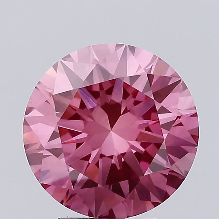 Loose Diamond - ROUND 4.0ct Fancy Vivid Pink VS1: Loose Diamond - ROUND 4.0ct Fancy Vivid Pink VS1 Source: This is a real non-mined Diamond that has been grown in a lab Shape: ROUND Carats: 4.0 Color: Fancy Vivid Pink Certification: IGI Video: