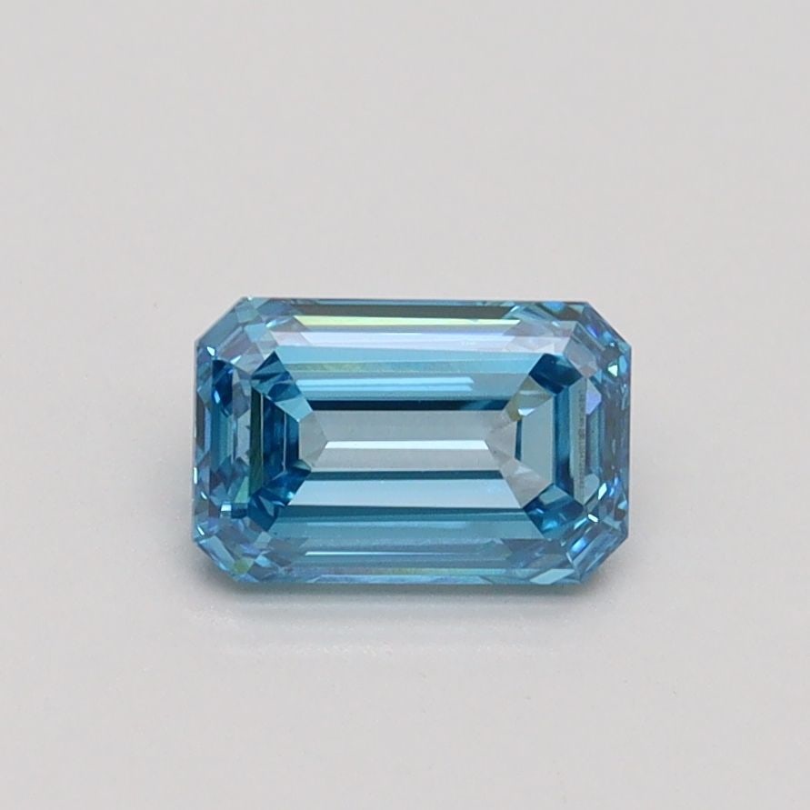 Loose Diamond - EMERALD 0.78ct Fancy Vivid Blue VS1: Loose Diamond - EMERALD 0.78ct Fancy Vivid Blue VS1 Source: This is a real non-mined Diamond that has been grown in a lab Shape: EMERALD Carats: 0.78 Color: Fancy Vivid Blue Certification: IGI Video: