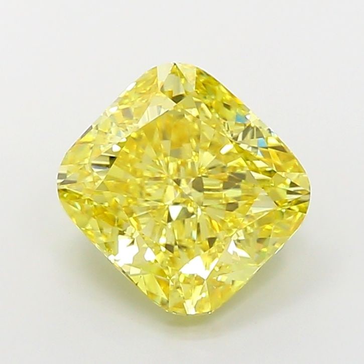 Loose Diamond - CUSHION MODIFIED 7.1ct Fancy Intense Yellow VS2: Loose Diamond - CUSHION MODIFIED 7.1ct Fancy Intense Yellow VS2 Source: This is a real non-mined Diamond that has been grown in a lab Shape: CUSHION MODIFIED Carats: 7.1 Color: Fancy Intense Yellow Ce