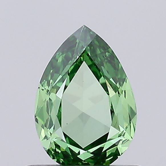 Loose Diamond - PEAR 0.54ct Fancy Vivid Green VS1: Loose Diamond - PEAR 0.54ct Fancy Vivid Green VS1 Source: This is a real non-mined Diamond that has been grown in a lab Shape: PEAR Carats: 0.54 Color: Fancy Vivid Green Certification: IGI Video: