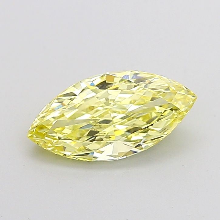 Loose Diamond - MARQUISE 1.53ct Fancy Yellow VVS2: Loose Diamond - MARQUISE 1.53ct Fancy Yellow VVS2 Source: This is a real non-mined Diamond that has been grown in a lab Shape: MARQUISE Carats: 1.53 Color: Fancy Yellow Certification: IGI Video:
