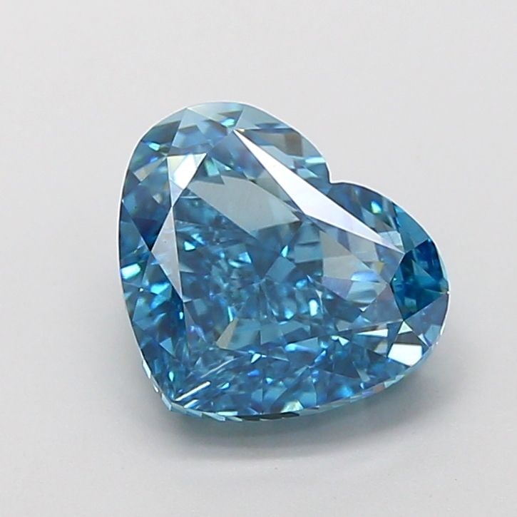 Loose Diamond - HEART 4.03ct Fancy Vivid Blue VS1: Loose Diamond - HEART 4.03ct Fancy Vivid Blue VS1 Source: This is a real non-mined Diamond that has been grown in a lab Shape: HEART Carats: 4.03 Color: Fancy Vivid Blue Certification: IGI Video: