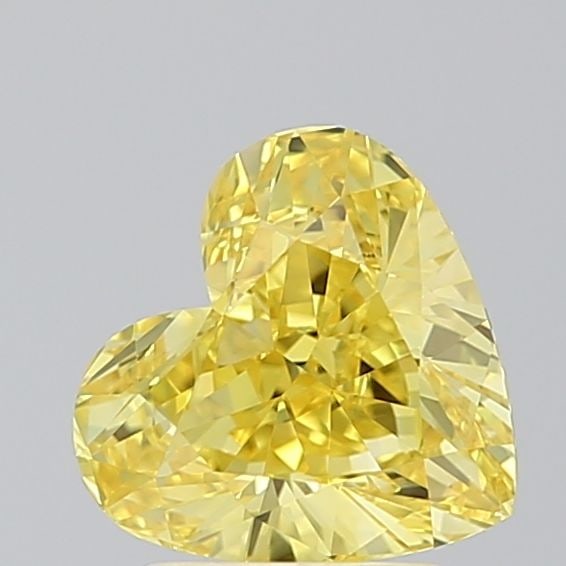 Loose Diamond - HEART 2.01ct Fancy Vivid Yellow VVS1: Loose Diamond - HEART 2.01ct Fancy Vivid Yellow VVS1 Source: This is a real non-mined Diamond that has been grown in a lab Shape: HEART Carats: 2.01 Color: Fancy Vivid Yellow Certification: IGI Video: