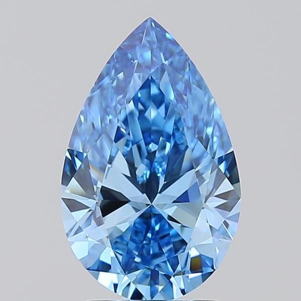 Loose Diamond - PEAR 2.02ct Fancy Vivid Blue VVS1: Loose Diamond - PEAR 2.02ct Fancy Vivid Blue VVS1 Source: This is a real non-mined Diamond that has been grown in a lab Shape: PEAR Carats: 2.02 Color: Fancy Vivid Blue Certification: IGI Video: