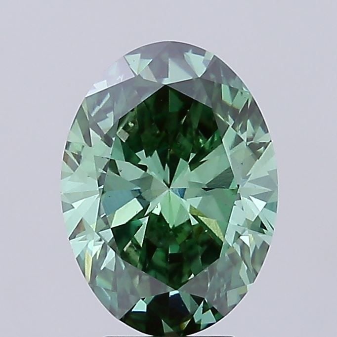 Loose Diamond - OVAL 4.04ct Fancy Vivid Green VS1: Loose Diamond - OVAL 4.04ct Fancy Vivid Green VS1 Source: This is a real non-mined Diamond that has been grown in a lab Shape: OVAL Carats: 4.04 Color: Fancy Vivid Green Certification: IGI Video: