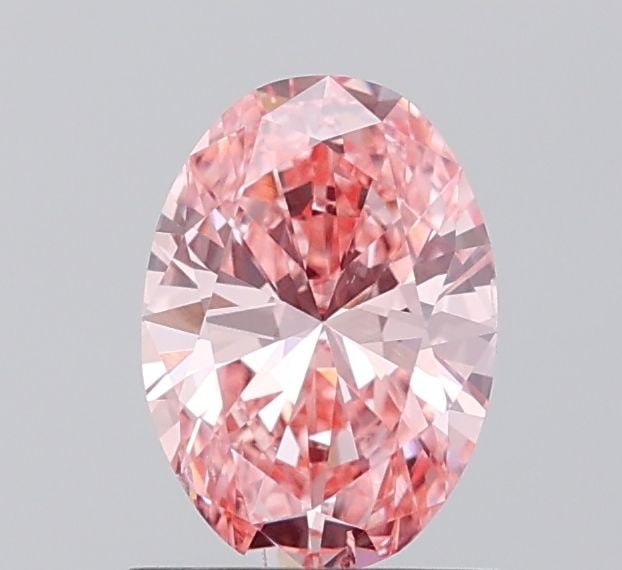 Loose Diamond - OVAL 1.0ct Fancy Vivid Pink VS2: Loose Diamond - OVAL 1.0ct Fancy Vivid Pink VS2 Source: This is a real non-mined Diamond that has been grown in a lab Shape: OVAL Carats: 1.0 Color: Fancy Vivid Pink Certification: IGI Video: