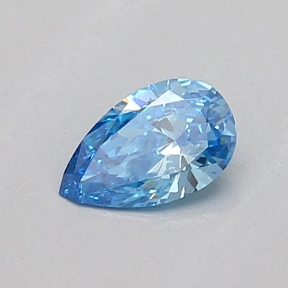 Loose Diamond - PEAR 0.14ct Fancy Vivid Blue VVS2: Loose Diamond - PEAR 0.14ct Fancy Vivid Blue VVS2 Source: This is a real non-mined Diamond that has been grown in a lab Shape: PEAR Carats: 0.14 Color: Fancy Vivid Blue Certification: IGI Video: