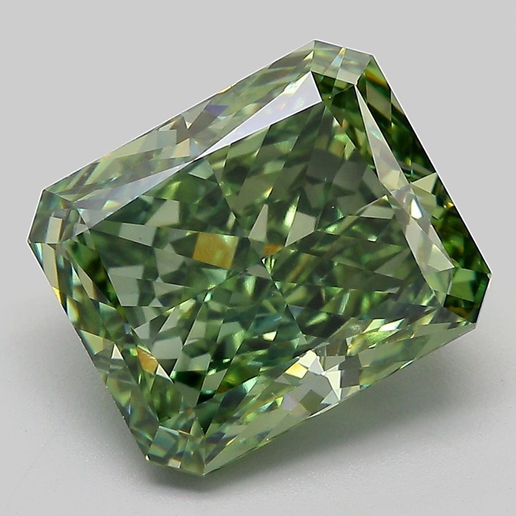 Loose Diamond - RADIANT 5.93ct Fancy Vivid Green VS1 (1 of 1)