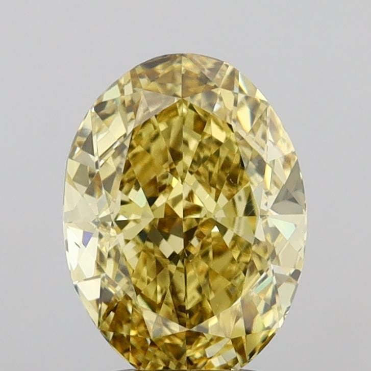 Loose Diamond - OVAL 2.99ct Fancy Intense Yellow VS2: Loose Diamond - OVAL 2.99ct Fancy Intense Yellow VS2 Source: This is a real non-mined Diamond that has been grown in a lab Shape: OVAL Carats: 2.99 Color: Fancy Intense Yellow Certification: IGI Video