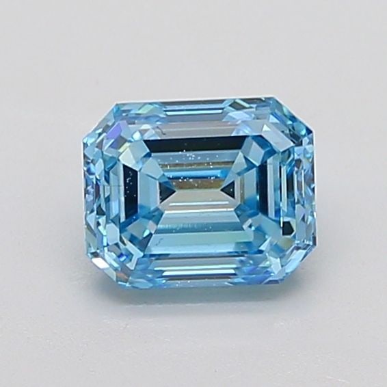 Loose Diamond - EMERALD 2.01ct Fancy Vivid Blue VS2: Loose Diamond - EMERALD 2.01ct Fancy Vivid Blue VS2 Source: This is a real non-mined Diamond that has been grown in a lab Shape: EMERALD Carats: 2.01 Color: Fancy Vivid Blue Certification: IGI Video: