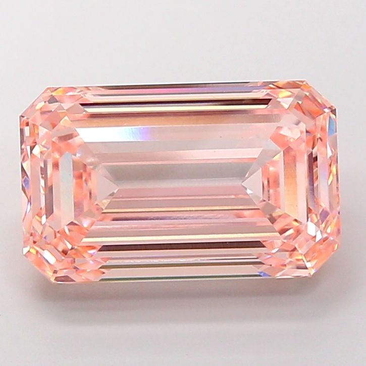 Loose Diamond - EMERALD 10.05ct Fancy Intense Pink VVS2: Loose Diamond - EMERALD 10.05ct Fancy Intense Pink VVS2 Source: This is a real non-mined Diamond that has been grown in a lab Shape: EMERALD Carats: 10.05 Color: Fancy Intense Pink Certification: IGI 