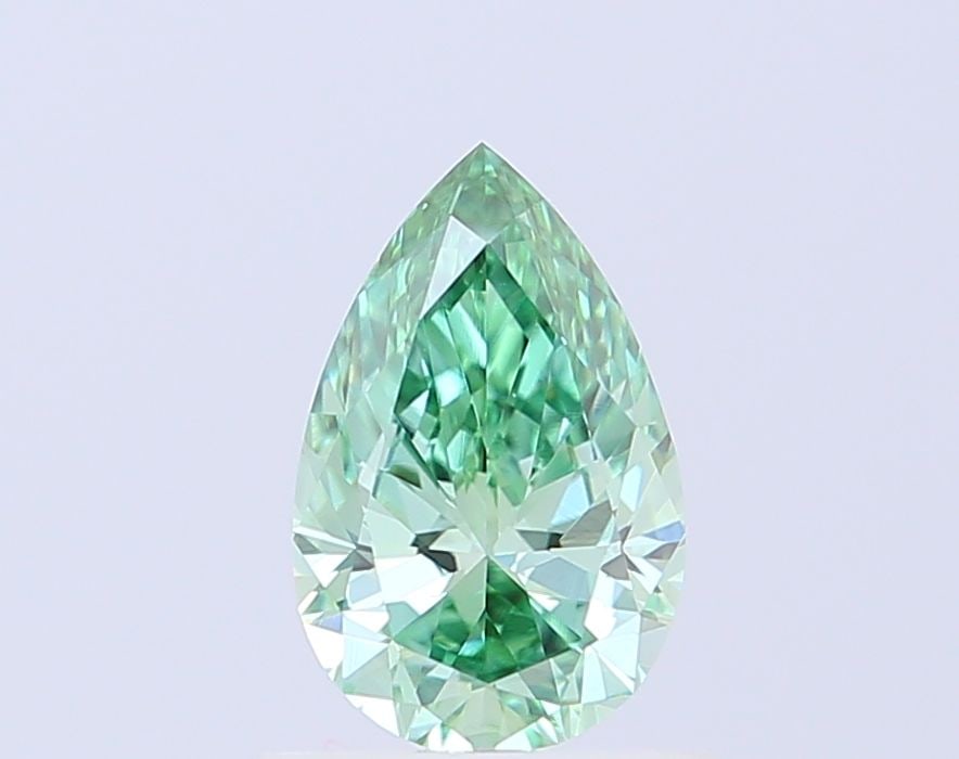 Loose Diamond - PEAR 0.87ct Fancy Green VVS2: Loose Diamond - PEAR 0.87ct Fancy Green VVS2 Source: This is a real non-mined Diamond that has been grown in a lab Shape: PEAR Carats: 0.87 Color: Fancy Green Certification: NONE Video: