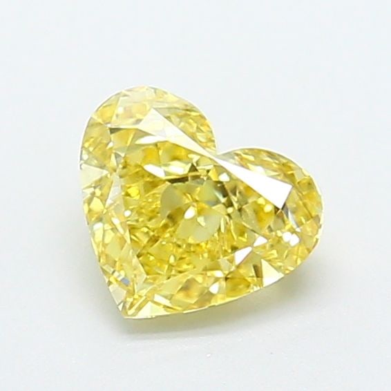 Loose Diamond - HEART 0.94ct Fancy Intense Yellow VVS2: Loose Diamond - HEART 0.94ct Fancy Intense Yellow VVS2 Source: This is a real non-mined Diamond that has been grown in a lab Shape: HEART Carats: 0.94 Color: Fancy Intense Yellow Certification: IGI Vi
