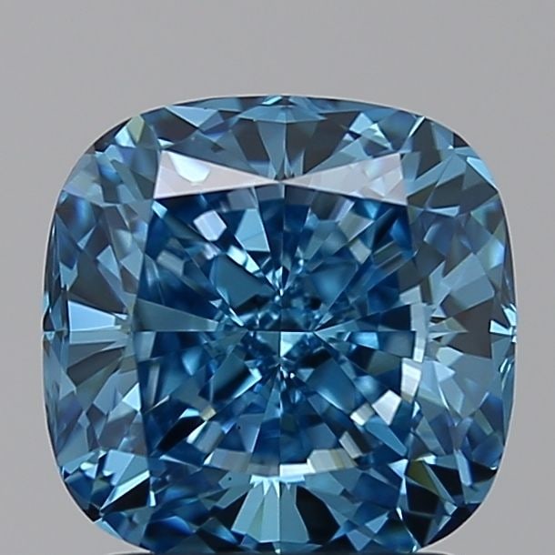 Loose Diamond - CUSHION BRILLIANT 2.0ct Blue VVS2: Loose Diamond - CUSHION BRILLIANT 2.0ct Blue VVS2 Source: This is a real non-mined Diamond that has been grown in a lab Shape: CUSHION BRILLIANT Carats: 2.0 Color: Blue Certification: NONE Video: