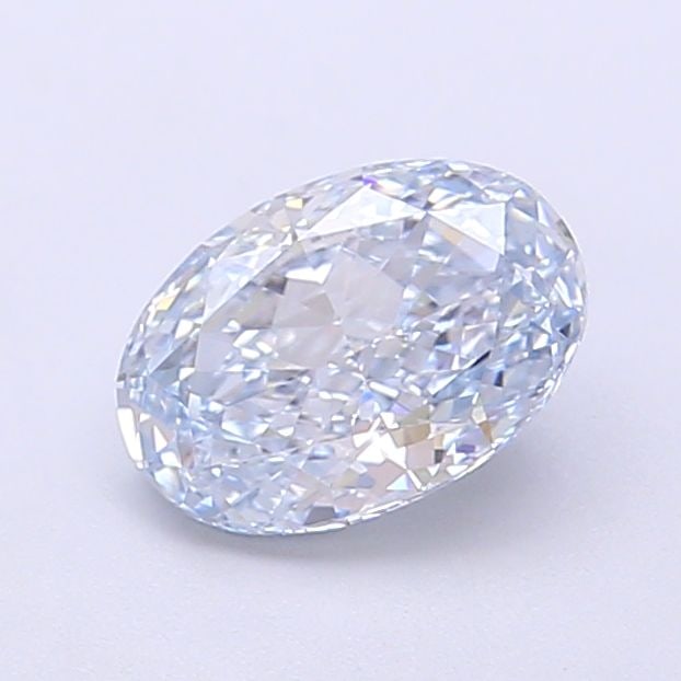 Loose Diamond - OVAL 1.01ct Fancy Light Blue VVS2: Loose Diamond - OVAL 1.01ct Fancy Light Blue VVS2 Source: This is a real non-mined Diamond that has been grown in a lab Shape: OVAL Carats: 1.01 Color: Fancy Light Blue Certification: IGI Video: