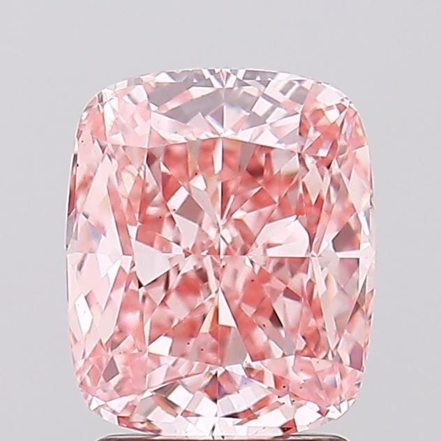 Loose Diamond - CUSHION MODIFIED 2.54ct Fancy Vivid Pink VS2: Loose Diamond - CUSHION MODIFIED 2.54ct Fancy Vivid Pink VS2 Source: This is a real non-mined Diamond that has been grown in a lab Shape: CUSHION MODIFIED Carats: 2.54 Color: Fancy Vivid Pink Certific