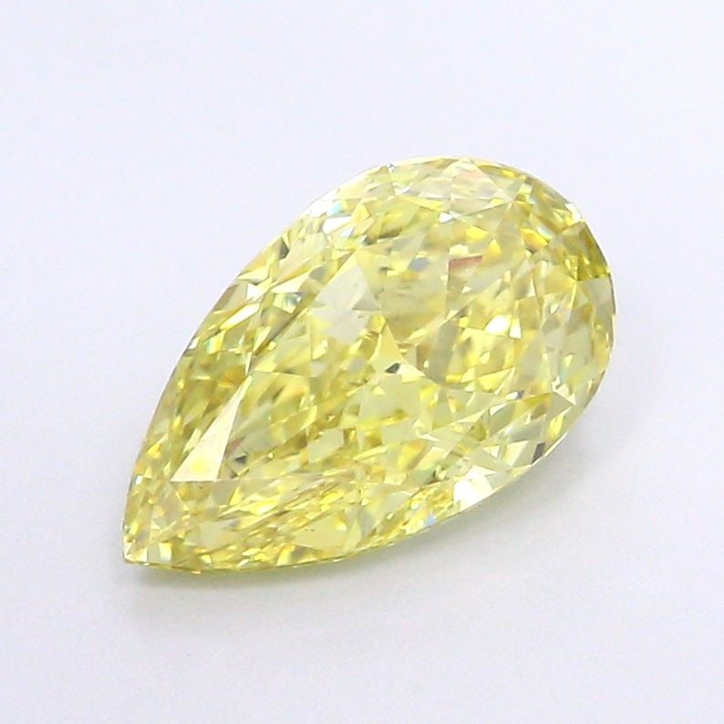 Loose Diamond - PEAR 2.54ct Fancy Vivid Yellow VS1: Loose Diamond - PEAR 2.54ct Fancy Vivid Yellow VS1 Source: This is a real non-mined Diamond that has been grown in a lab Shape: PEAR Carats: 2.54 Color: Fancy Vivid Yellow Certification: NONE Video: