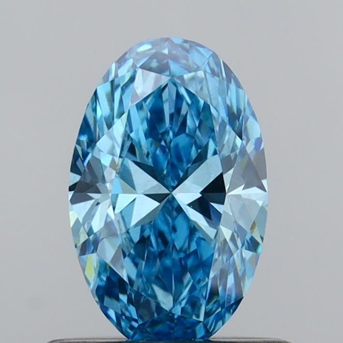 Loose Diamond - OVAL 0.65ct Fancy Vivid Blue VVS2: Loose Diamond - OVAL 0.65ct Fancy Vivid Blue VVS2 Source: This is a real non-mined Diamond that has been grown in a lab Shape: OVAL Carats: 0.65 Color: Fancy Vivid Blue Certification: IGI Video: