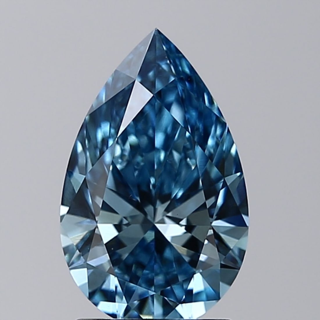 Loose Diamond - PEAR 1.5ct Fancy Vivid Blue VS1: Loose Diamond - PEAR 1.5ct Fancy Vivid Blue VS1 Source: This is a real non-mined Diamond that has been grown in a lab Shape: PEAR Carats: 1.5 Color: Fancy Vivid Blue Certification: IGI Video: