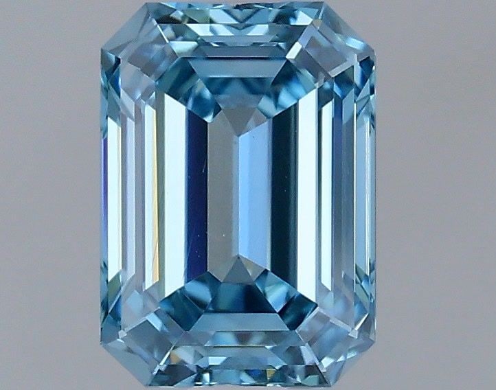 Loose Diamond - EMERALD 1.09ct Fancy Vivid Blue VS1: Loose Diamond - EMERALD 1.09ct Fancy Vivid Blue VS1 Source: This is a real non-mined Diamond that has been grown in a lab Shape: EMERALD Carats: 1.09 Color: Fancy Vivid Blue Certification: IGI Video: