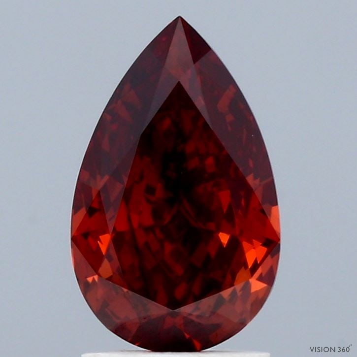 Loose Diamond - PEAR 2.03ct Fancy Deep Brownish Orange VS2: Loose Diamond - PEAR 2.03ct Fancy Deep Brownish Orange VS2 Source: This is a real non-mined Diamond that has been grown in a lab Shape: PEAR Carats: 2.03 Color: Fancy Deep Brownish Orange Certificatio