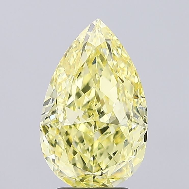 Loose Diamond - PEAR 4.03ct Fancy Intense Yellow VS1: Loose Diamond - PEAR 4.03ct Fancy Intense Yellow VS1 Source: This is a real non-mined Diamond that has been grown in a lab Shape: PEAR Carats: 4.03 Color: Fancy Intense Yellow Certification: IGI Video