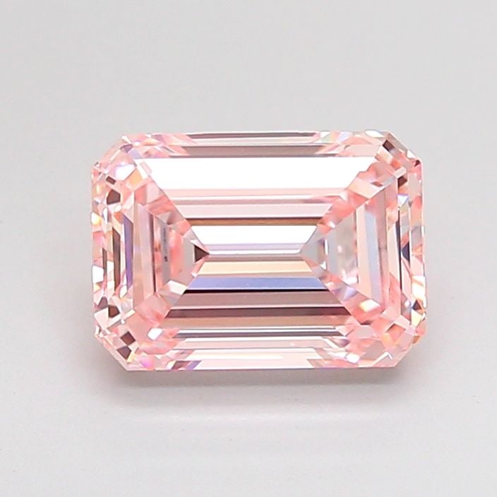 Loose Diamond - EMERALD 1.9ct Fancy Intense Pink VVS1: Loose Diamond - EMERALD 1.9ct Fancy Intense Pink VVS1 Source: This is a real non-mined Diamond that has been grown in a lab Shape: EMERALD Carats: 1.9 Color: Fancy Intense Pink Certification: IGI Vide