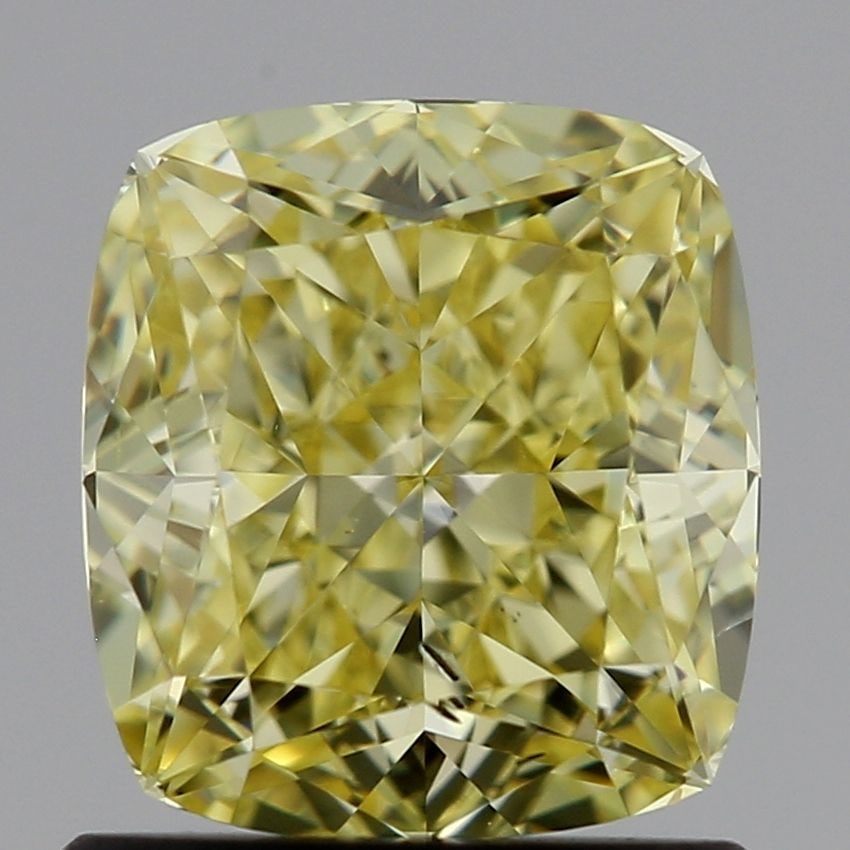 Loose Diamond - CUSHION MODIFIED 1.01ct Fancy Yellow SI1: Loose Diamond - CUSHION MODIFIED 1.01ct Fancy Yellow SI1 Source: This is a real non-mined Diamond that has been grown in a lab Shape: CUSHION MODIFIED Carats: 1.01 Color: Fancy Yellow Certification: I