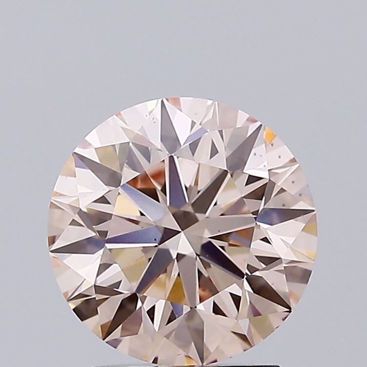 Loose Diamond - ROUND 2.44ct Fancy Light Pink VS2: Loose Diamond - ROUND 2.44ct Fancy Light Pink VS2 Source: This is a real non-mined Diamond that has been grown in a lab Shape: ROUND Carats: 2.44 Color: Fancy Light Pink Certification: IGI Video:
