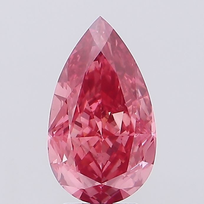Loose Diamond - PEAR 4.28ct Fancy Vivid Pink VVS2: Loose Diamond - PEAR 4.28ct Fancy Vivid Pink VVS2 Source: This is a real non-mined Diamond that has been grown in a lab Shape: PEAR Carats: 4.28 Color: Fancy Vivid Pink Certification: IGI Video:
