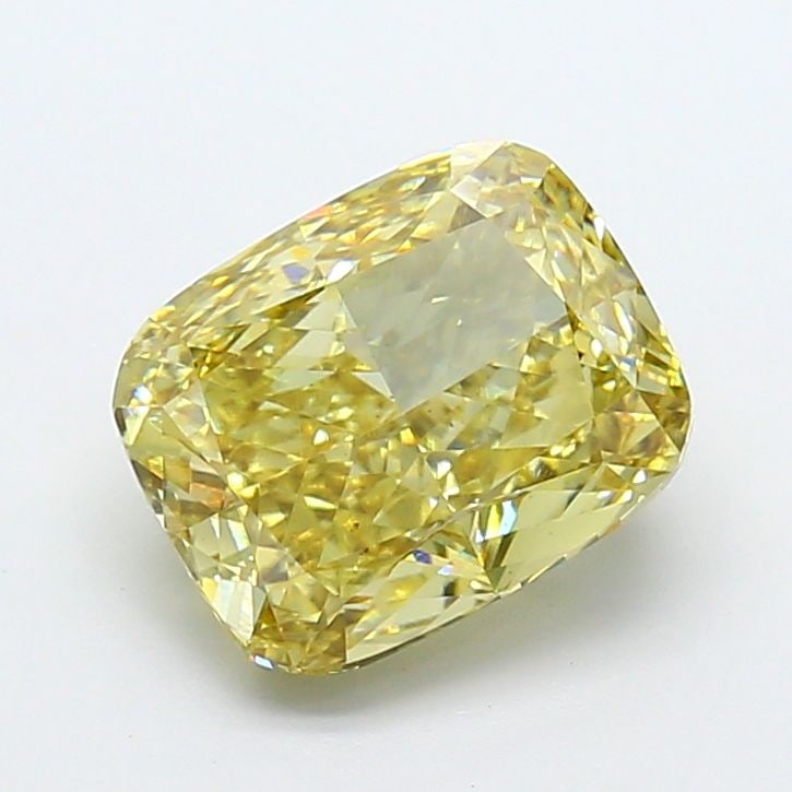 Loose Diamond - CUSHION MODIFIED 4.52ct Fancy Intense Yellow VS2: Loose Diamond - CUSHION MODIFIED 4.52ct Fancy Intense Yellow VS2 Source: This is a real non-mined Diamond that has been grown in a lab Shape: CUSHION MODIFIED Carats: 4.52 Color: Fancy Intense Yellow 