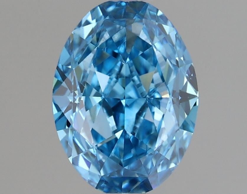 Loose Diamond - OVAL 1.27ct Fancy Vivid Blue VS2: Loose Diamond - OVAL 1.27ct Fancy Vivid Blue VS2 Source: This is a real non-mined Diamond that has been grown in a lab Shape: OVAL Carats: 1.27 Color: Fancy Vivid Blue Certification: IGI Video: