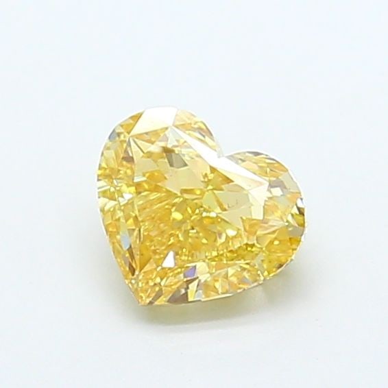 Loose Diamond - HEART 0.91ct Fancy Intense Yellow VS2: Loose Diamond - HEART 0.91ct Fancy Intense Yellow VS2 Source: This is a real non-mined Diamond that has been grown in a lab Shape: HEART Carats: 0.91 Color: Fancy Intense Yellow Certification: IGI Vid