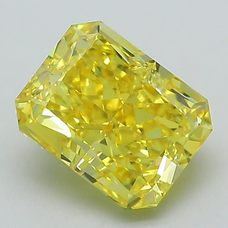 Loose Diamond - RADIANT 2.27ct Fancy Vivid Yellow VVS2: Loose Diamond - RADIANT 2.27ct Fancy Vivid Yellow VVS2 Source: This is a real non-mined Diamond that has been grown in a lab Shape: RADIANT Carats: 2.27 Color: Fancy Vivid Yellow Certification: IGI Vi