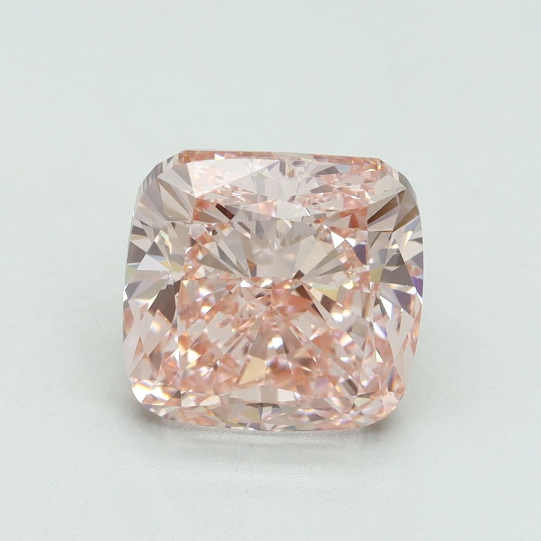 Loose Diamond - CUSHION MODIFIED 5.02ct Fancy Intense Pink VS2: Loose Diamond - CUSHION MODIFIED 5.02ct Fancy Intense Pink VS2 Source: This is a real non-mined Diamond that has been grown in a lab Shape: CUSHION MODIFIED Carats: 5.02 Color: Fancy Intense Pink Cert