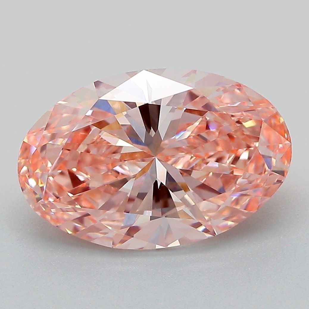 Loose Diamond - OVAL 3.73ct Fancy Vivid Pink VVS2: Loose Diamond - OVAL 3.73ct Fancy Vivid Pink VVS2 Source: This is a real non-mined Diamond that has been grown in a lab Shape: OVAL Carats: 3.73 Color: Fancy Vivid Pink Certification: IGI Video: