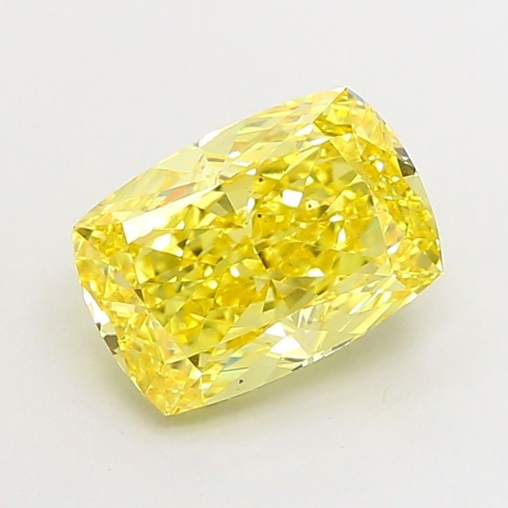 Loose Diamond - CUSHION MODIFIED 3.72ct Fancy Vivid Yellow VS2: Loose Diamond - CUSHION MODIFIED 3.72ct Fancy Vivid Yellow VS2 Source: This is a real non-mined Diamond that has been grown in a lab Shape: CUSHION MODIFIED Carats: 3.72 Color: Fancy Vivid Yellow Cert
