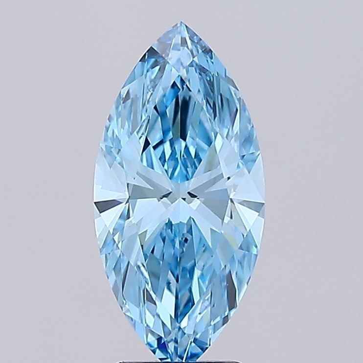 Loose Diamond - MARQUISE 3.0ct Fancy Vivid Blue VVS2: Loose Diamond - MARQUISE 3.0ct Fancy Vivid Blue VVS2 Source: This is a real non-mined Diamond that has been grown in a lab Shape: MARQUISE Carats: 3.0 Color: Fancy Vivid Blue Certification: IGI Video: