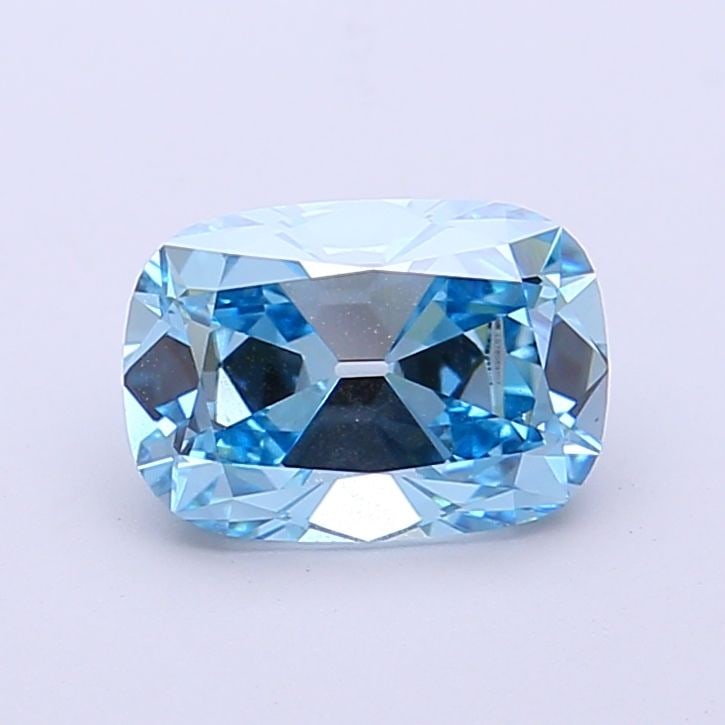 Loose Diamond - CUSHION BRILLIANT 1.54ct Fancy Vivid Blue VS1: Loose Diamond - CUSHION BRILLIANT 1.54ct Fancy Vivid Blue VS1 Source: This is a real non-mined Diamond that has been grown in a lab Shape: CUSHION BRILLIANT Carats: 1.54 Color: Fancy Vivid Blue Certif