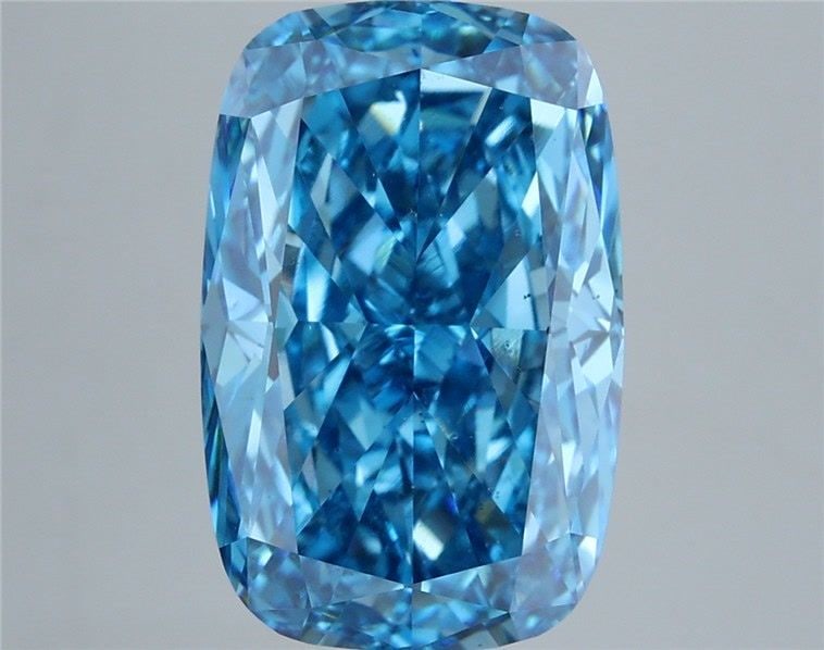 Loose Diamond - CUSHION MODIFIED 7.03ct Fancy Vivid Blue VS2: Loose Diamond - CUSHION MODIFIED 7.03ct Fancy Vivid Blue VS2 Source: This is a real non-mined Diamond that has been grown in a lab Shape: CUSHION MODIFIED Carats: 7.03 Color: Fancy Vivid Blue Certific